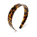Tortoise Shell Wide Headband for Women, Non-Slip Acetate Hair Band with Teeth - Classic Tortoise Style (Tortoise)