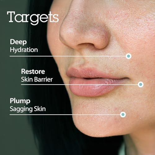 Hydrating Face Serum with Hyaluronic Acid, Peptides & Panthenol - Deep Moisture