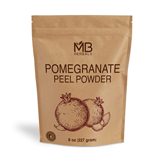 MB Herbals Pomegranate Peel Powder 8 oz / 227 Gram / 0.5 lb | For Face Packs | For External Use Only