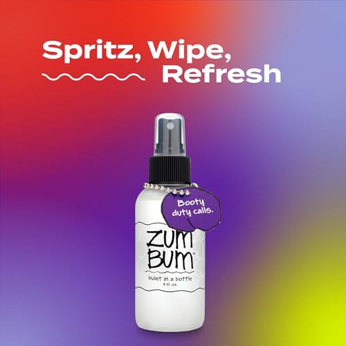 Portable Bidet Spray in a Bottle - 4 fl oz Pack of 2 for Travel & Freshening