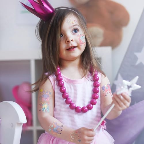 Cheerland 108pcs Unicorn Tattoos Girls Unicorn Birthday Party Decorations Magical Party Favors Birthday Pastel Party Supplies Rainbow Unicorns Temporary Tattoos Kids Temp Tats Girl Baby Shower