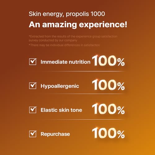WELLDERMA Propolis 1000 Energy Boosting Sheet Mask ? 5 Sheets | Korean Face Mask for Hydration, Vitality & Radiant Care | Infused with Propolis Extract 1,000ppm & Honey