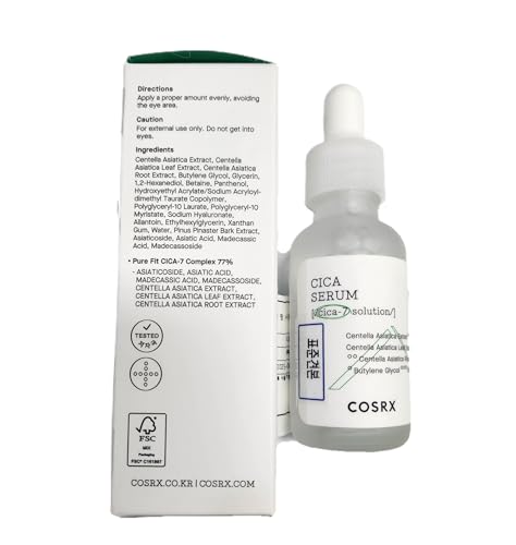 COSRX Pure Fit Cica Serum 1 oz - Centella Soothing Face Treatment