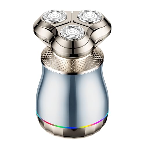 Electric Razor for Men, 3D Floating Blade Shaver with 9000 RPM High Speed, IPX7 Waterproof, 60-Day Battery Life, Compact Portable Wet/Dry Electric Shaver