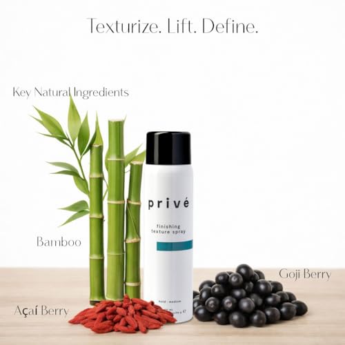Privé Finishing Texture Spray 3.05 Oz Lightweight Flexible Hold Tousled Hair