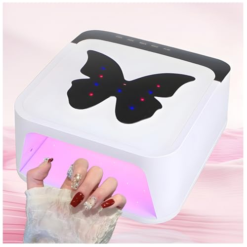 UV LED Nail Lamp for Gel Polish - Fast Curing Manicure & Pedicure Dryer with 42 High-Power LEDs, 4 Timer Settings & Auto Sensor