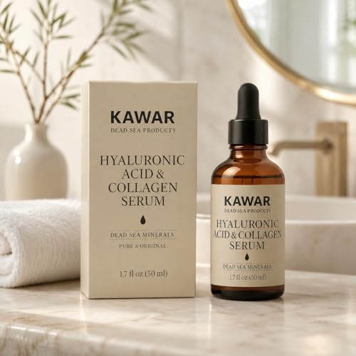 KAWAR Hyaluronic Acid Serum with Collagen & Dead Sea Minerals 1.7 fl oz