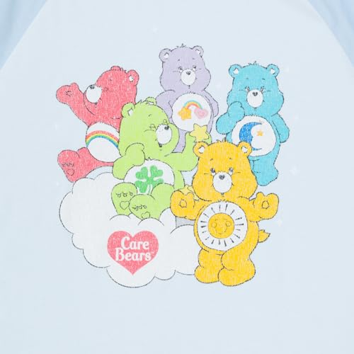 Care Bears Classic Women's Sleep Shirt Nightshirt Blue XL - Pajama Top