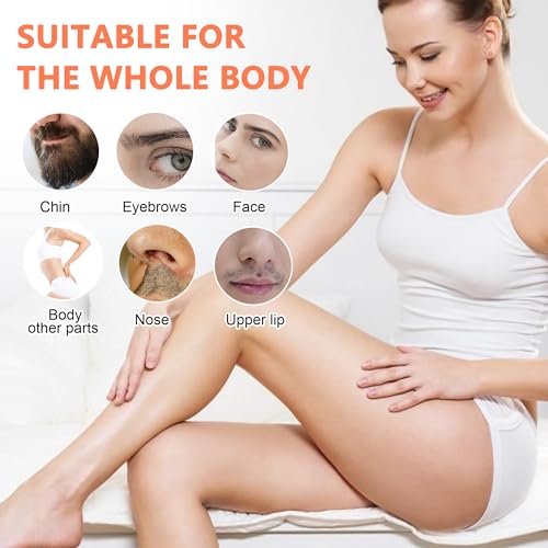 ReFzeg Double Wax Warmer with 500ML Pots - Painless Hair Removal, White, 1 Pack