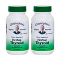 Christopher's Original Formulas Herbal Thyroid | 100 Vegetarian Capsules | Traditional Herbal Blend Made with Kelp, Fo-Ti & Gotu Kola | Made in The USA - Pack of 2