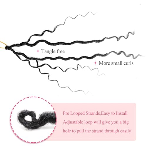 24 Inch Boho Goddess Locs Crochet Hair - 1B# Variation of THIS Listing (Pack of 8)