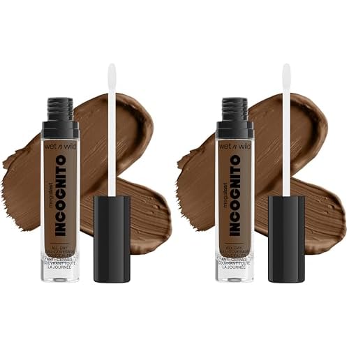 wet n wild Mega Last Incognito All-Day Full Coverage Liquid Matte Concealer Deep Sand, (1114055) (Pack of 2)