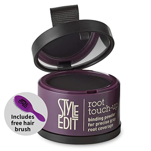 Style Edit Root Touch Up Powder for Black Hair Gray Coverage 1 Count
