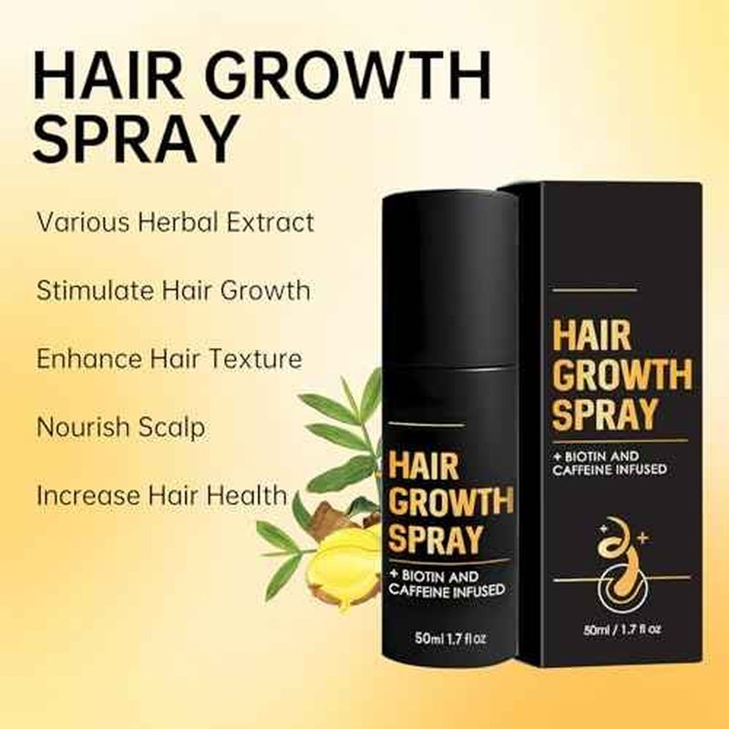 Halo Grow Hair Growth Spray, Hair Thickening Spray for Fine Hair, Volumizing & Moisturizing Treatment with Natural Ingredients, For Men & Women, 1.7 Fl Oz