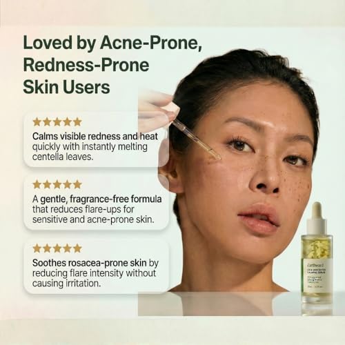 1PCS Centella Serum with 494,700 ppm Centella Asiatica for Sensitive Skin - Unscented, Soothing Ampoule, 30ml
