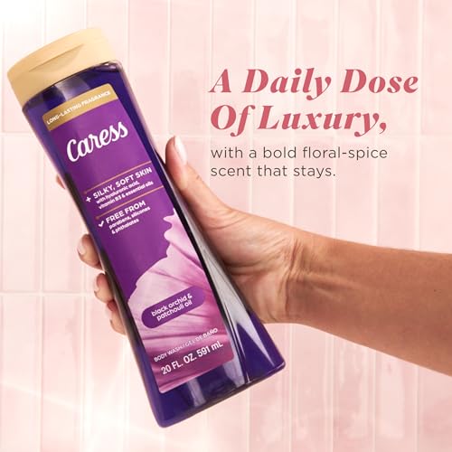 Caress Black Orchid & Patchouli Body Wash 20 fl oz - Pack of 4