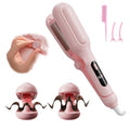 Pink Adjustable Curling Iron 1.25 Inch Waver for Beach Waves & Tight Curls