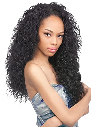 Outre Peruvian Quick Weave Batik Half Wig - Dark Brown, 2 Pack