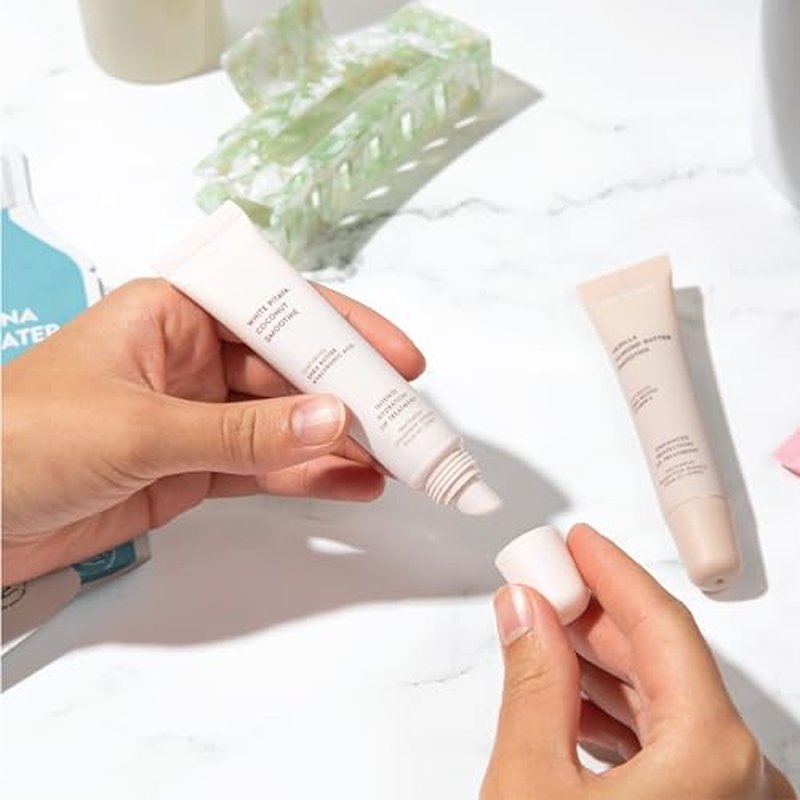 ESW Beauty White Pitaya Coconut Lip Treatment - Clear & Glossy with Shea Butter, Hyaluronic Acid, White Pitaya & Coconut for Intense Moisture & Dryness Prevention