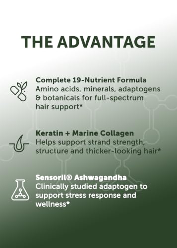 Hair Vitamins for Men - Supports Hair Growth & Thinning Hair - 90 Capsules