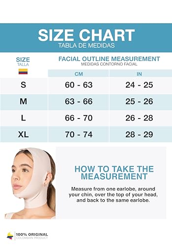 Sonryse Post-Surgery Chin Support Garment Medium Open-Ear Beige