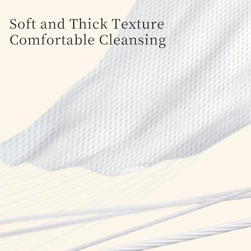 Hanging Disposable Face Towels Cloths Plus, Dry/Wet Dual-Use, Extra Large Thick 3D Washing Wipes (Reusable) for Daily Facial Cleansing and Use Anywhere 648 Count (3 Packs of 216)
