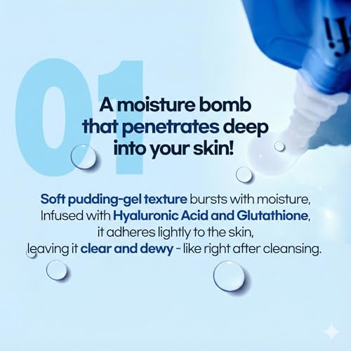 Oryofi Glutathione Face Serum, K-Beauty Super Hydrating Glow Serum for Glass Skin, with Hyaluronic Acid & Aloe Vera, Moisturizing & Brightening Treatment, 0.85 fl.oz x 3 Count