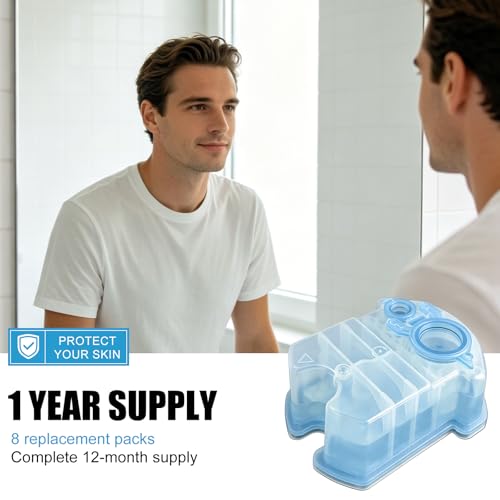 Refill Cartridges for Braun Clean & Charge System 8 Pack Compatible