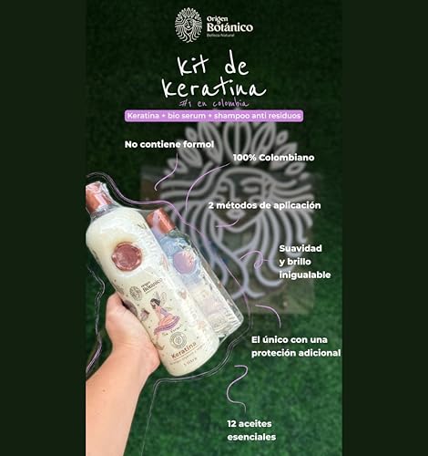 Organic Keratin Hair Treatment 1000ml - Frizz Control & Smoothness
