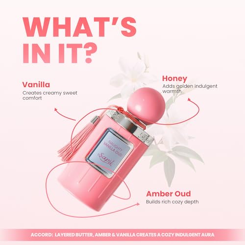 Naughty Vanilla Oud Perfume EDP 3.4oz - Warm Caramel Honey Jasmine Notes