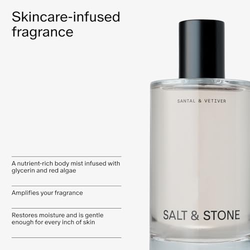 Salt & Stone Santal & Vetiver Body Mist and Lotion Bundle | Unisex, Vegan, Lasting Fragrance