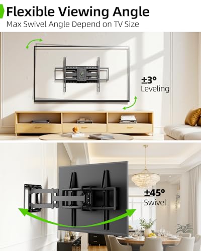 Heavy Duty Full Motion TV Wall Mount for 60-120 Inch Screens - Holds 220lbs, 28" Extension, Max VESA 900x600mm, Fits 12-24" Studs, Preassembled