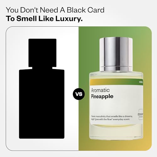 Men's Aromatic Pineapple Fragrance Eau de Parfum 50ml - Long-Lasting, Vegan, Unisex Scent