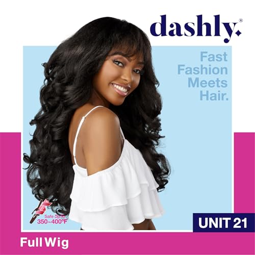 Sensationnel Dashly Wig-Unit 21 Jet Black - Short & Long Style, Heat-Resistant Fiber