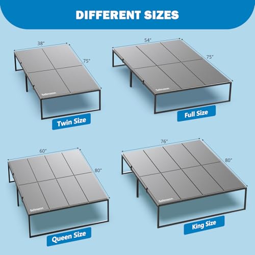 Queen Size Heavy Duty Bunkie Board - 60x80 Support Bed Foundation, Split & Foldable