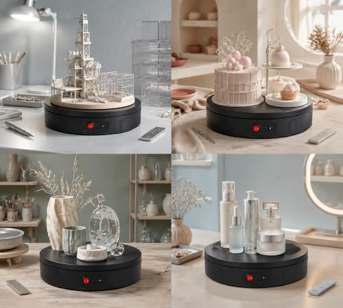 JAYEGT Motorized Rotating Display Stand 360° for Product Photography & Live Show