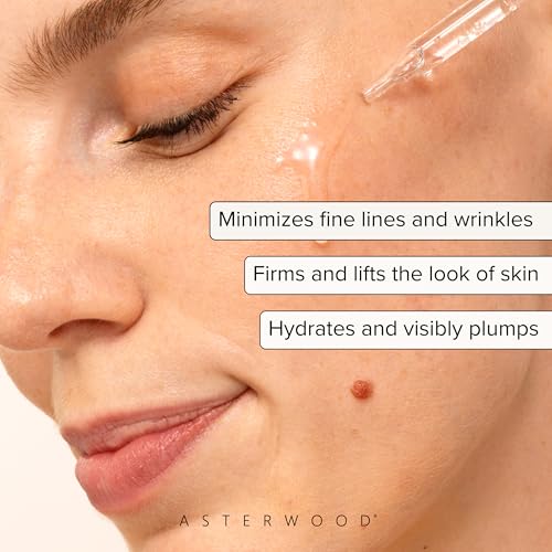 Asterwood Matrixyl 3000 + Argireline Serum for Face - Multi Peptide Serum with Hyaluronic Acid - Anti-Aging, Wrinkle Reducing, Collagen Boosting - Fragrance-Free - 8 Fl Oz