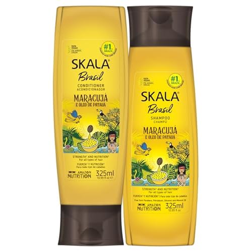 SKALA - Linha Brasil - Kit Maracuja e Oleo De Pataua Shampoo e Condicionador (2 x 325 Ml) - (Brazil Collection - Passion Fruit and Pataua Oil Shampoo & Conditioner Set (2 x 11 Fl Oz))