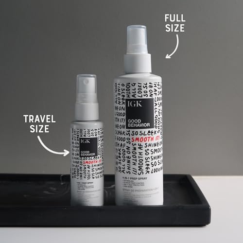 IGK Good Behavior 4-in-1 Heat Protectant Hair Spray - Travel Pack