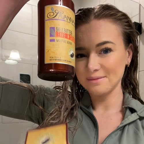 Shea Butter Keratin Leave-In Conditioner for Dry Hair | Frizz Control & Softness