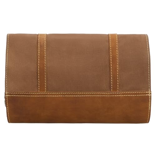 Gusti wash bag Leather-Rodney Toiletry bag wash bag sponge bag toiletries bag washbag make-up bag makeup bag cosmetic bag womens mens brown leather and canvas