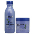 Keratin & Bamboo Extract Hair Shampoo & Mask Set for Straight Hair - 18.1oz & 13.5oz