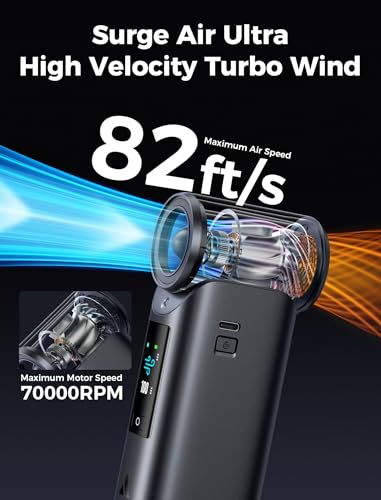 Portable Cold Air Cooler with Mist Chill System - Black, 7000mAh, Reverse Charging