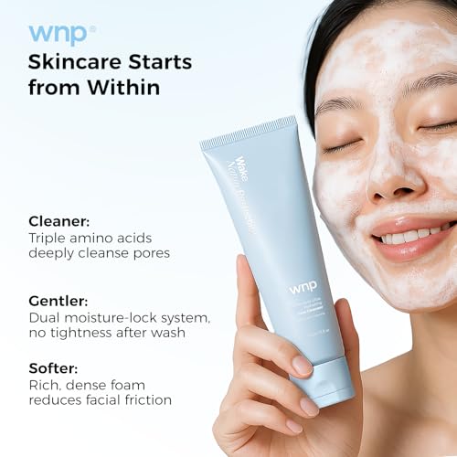 WNP Double Cleanser Duo for Facial Cleansing: Amino Acid Deep Clean Gel & Hyaluronic Acid Hydrating Face Wash for Gentle, Non-Stripping, Moisture-Locking Daily Cleanse