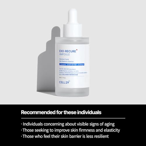 CELL:29 Exo-Recure Ampoule 50ml | 1.69fl.oz, Facial Serum, Ampoule with Collagen Water, Daily Skincare - 50ml