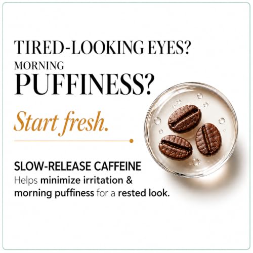 Hydrating Face and Under-Eye Serum with Peptides & Caffeine - 1 oz