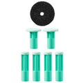 PMD Personal Microderm Replacement Discs Green - 6 Discs & 1 Filter for Classic, Plus, Pro, Man, Elite