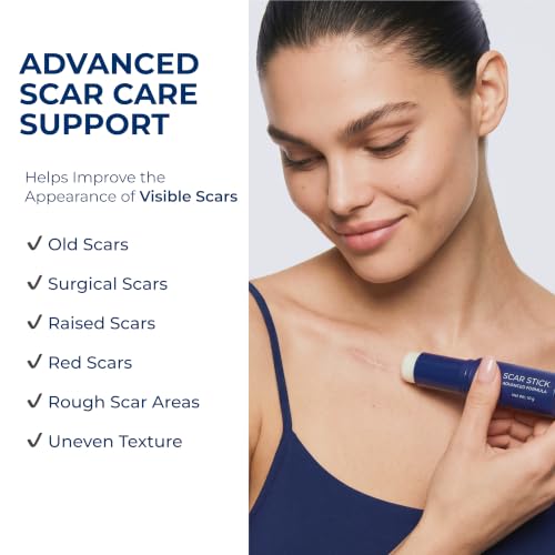 MURASAKI BEAUTY Advanced Silicone Scar Stick 2 x 10g, C-Section, Surgical Burns & Acne Scar Care