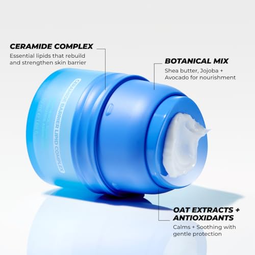 Vitamasques Barrier Cream Hydrating Moisturizer for Face ? Korean Skin Barrier Repair Cream with Ceramides & Panthenol, Nourishing Korean Skincare for Smooth & Healthy Complexion, 1.69 fl oz