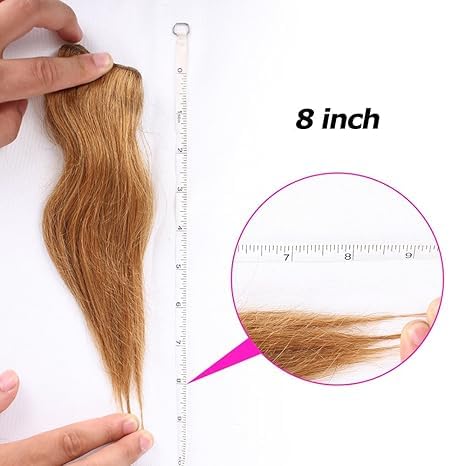 MXMaoYiCTR 6-Pack 8 Inch Honey Blonde Brazilian Virgin Body Wave Hair Extensions